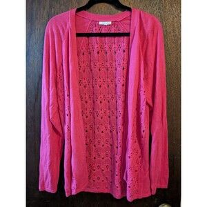 Maurices XL Pink Open-Front Cardigan
